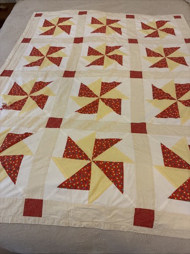Vtg small pinwheel - vtg, pieced