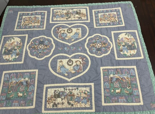 Vintage handmade quilt small - handmade,